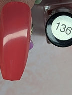 136 Retro Red vernis à stamping - Ongles Elaine Lemay