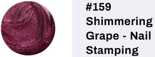 159 Shimmering Grape vernis à stamping - Ongles Elaine Lemay