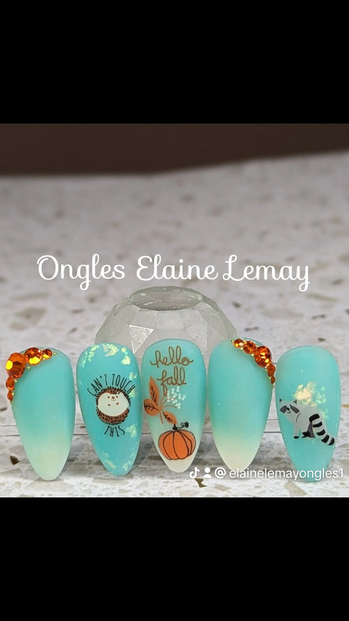 CJS-135 Autumn is Here - Ongles Elaine Lemay