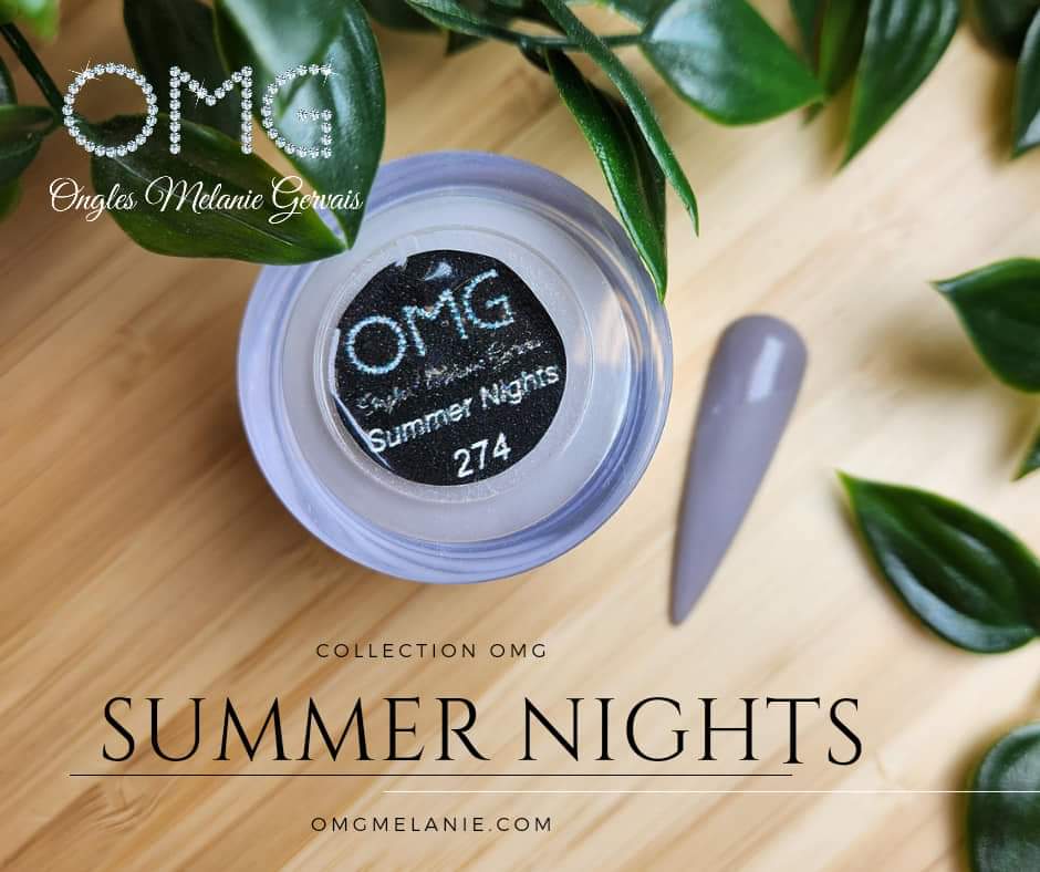Summer nights - Ongles Elaine Lemay
