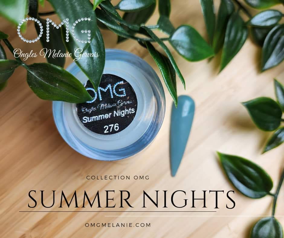 Summer nights - Ongles Elaine Lemay