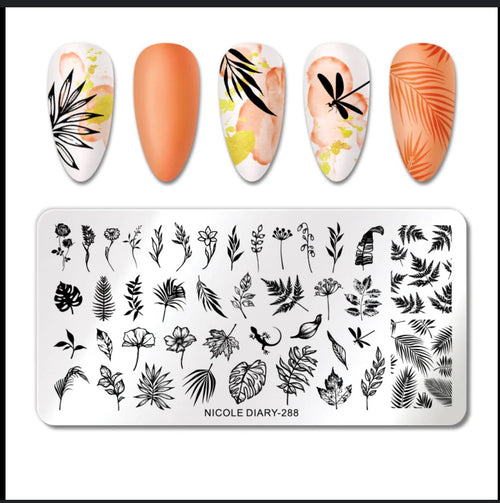 Plaque de stamping Nicole Diary #288