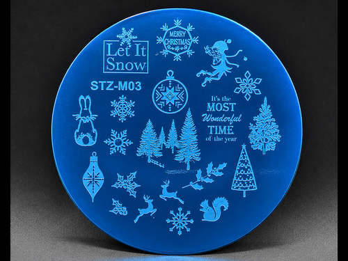 Plaque de stamping Noël STZ M03