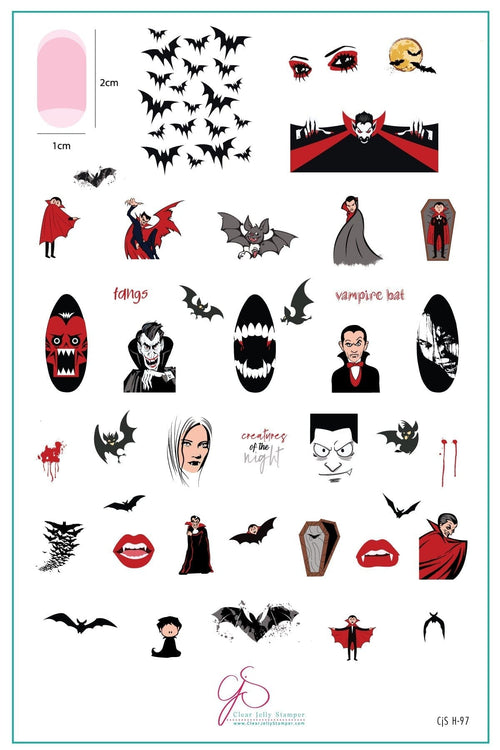 CJS-H-97 Creatures of the night - Ongles Elaine Lemay