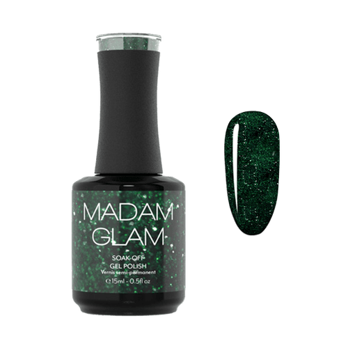 Glittery Emerald - Ongles Elaine Lemay