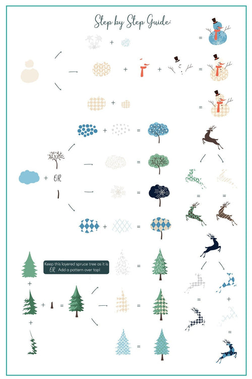 CJS-324 Patterned Winter - Ongles Elaine Lemay