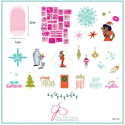 CJS-C-76 A very PinUp Christmas - Ongles Elaine Lemay
