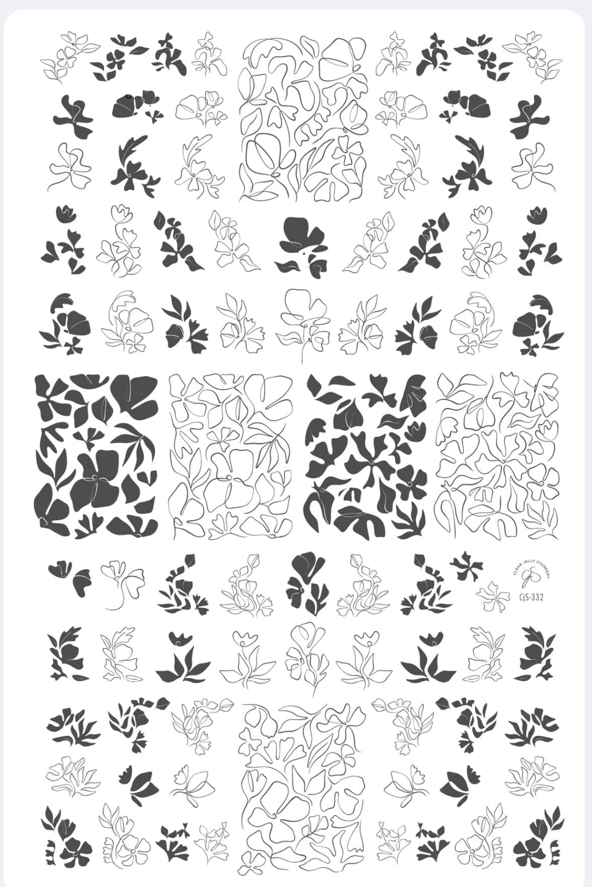 CJS-332 Coloring Book Floral