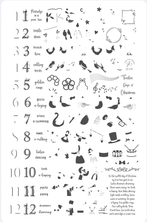 CJS-C-87 Two Turtle Doves - Ongles Elaine Lemay