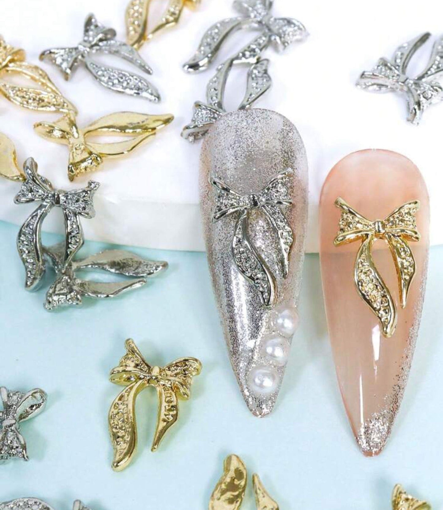 Boucles or et argent (paquet de 20) - Ongles Elaine Lemay