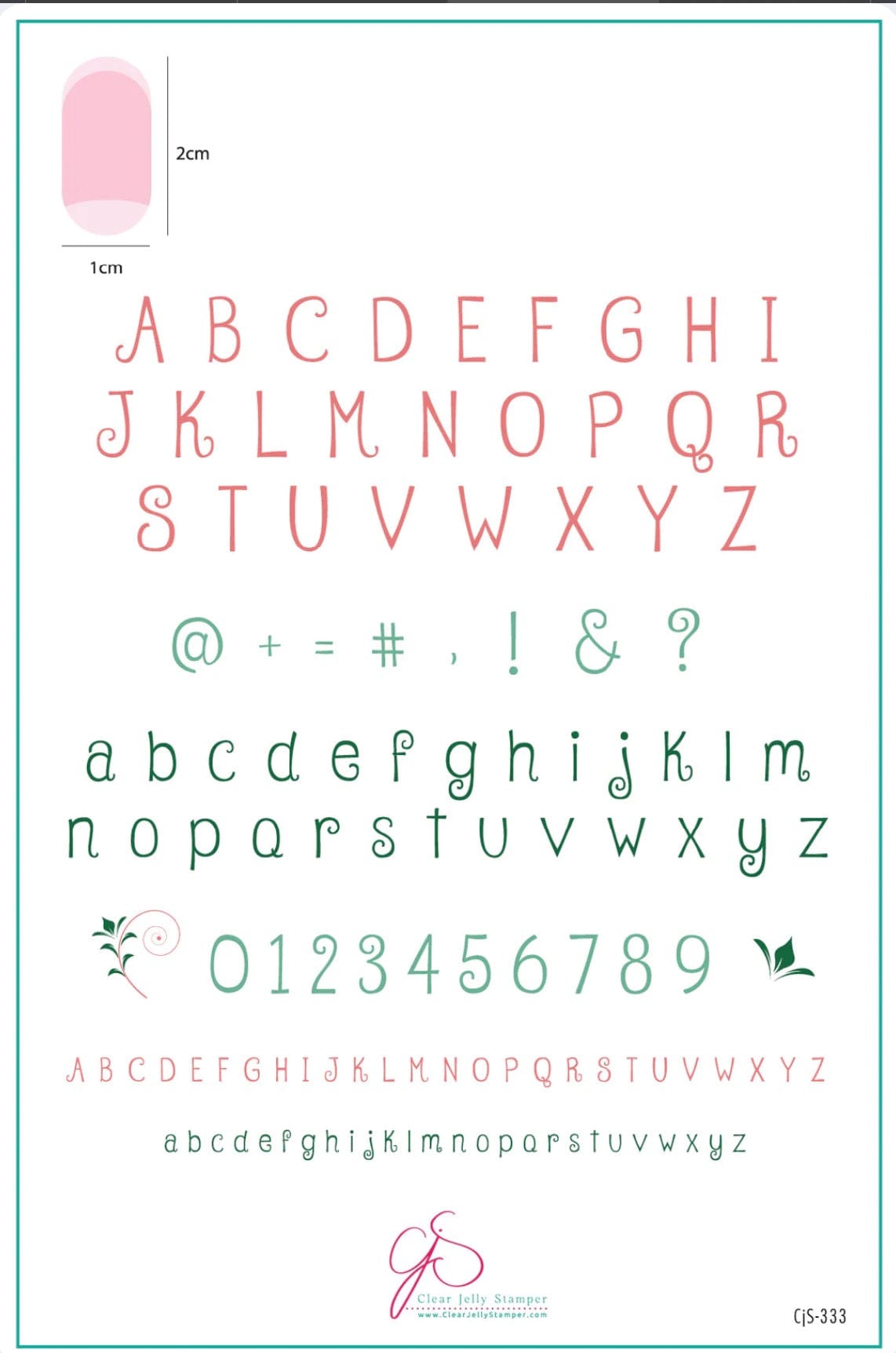 CJS-333 Alphabet Jungle Boogie - Ongles Elaine Lemay