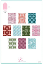 CJS-338 Full nail FAB - Blissful Baroque - Ongles Elaine Lemay