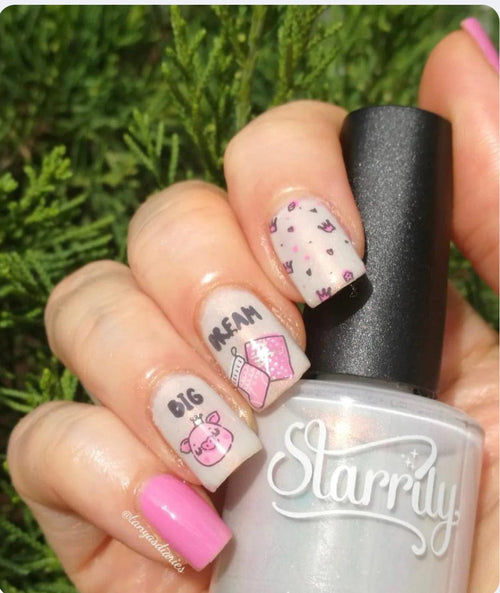 CJS-C-50 Piggy Christmas - Ongles Elaine Lemay