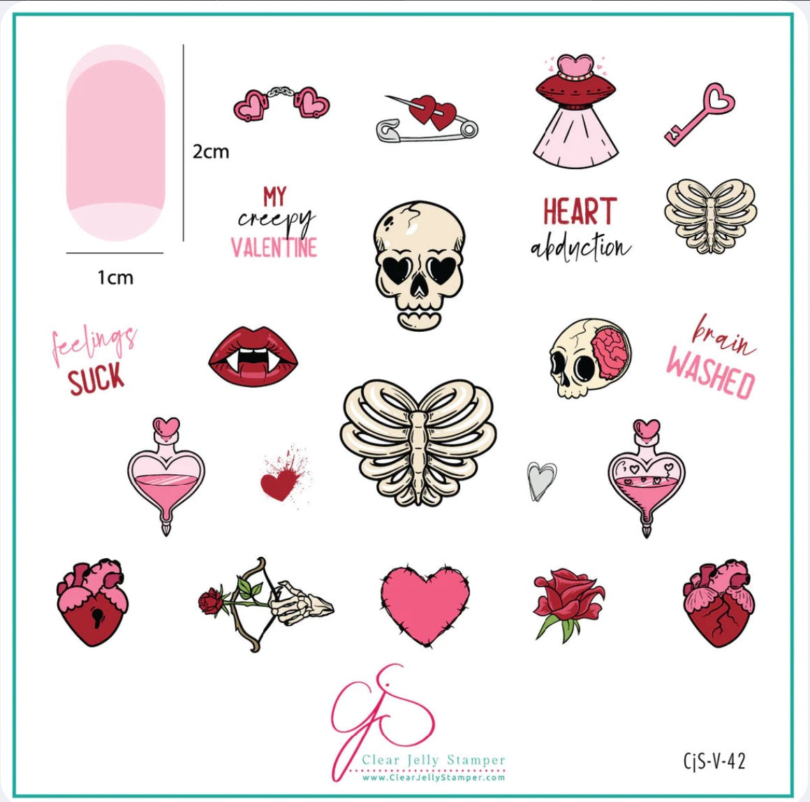 Be Mine Creepy Valentine Underwear, Gothic Dainty & Dangerous