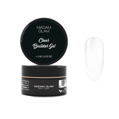 Builder Gel Clear en pot 15g - Ongles Elaine Lemay
