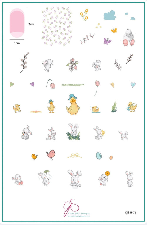 CJS-H-76 Fuzzy Easter - Ongles Elaine Lemay