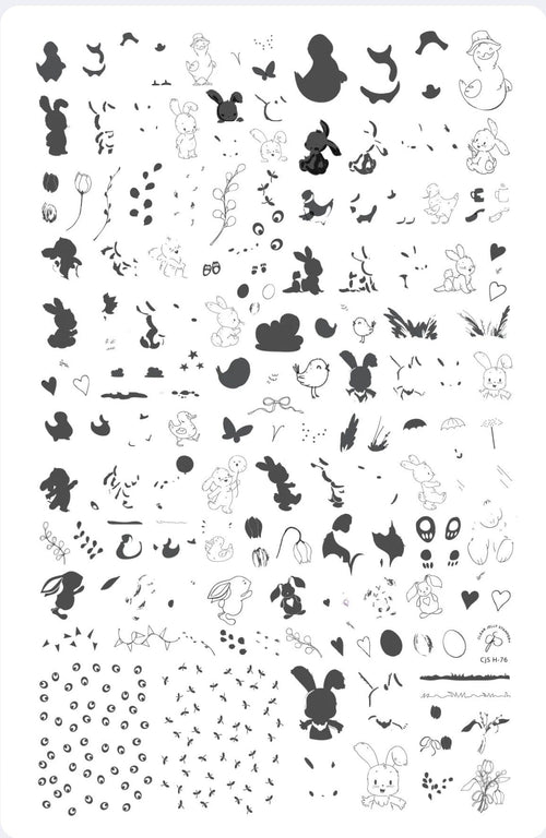 CJS-H-76 Fuzzy Easter - Ongles Elaine Lemay