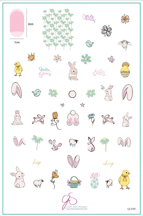 CJS-H-89 Bunny & Friends - Ongles Elaine Lemay