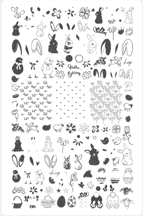 CJS-H-89 Bunny & Friends - Ongles Elaine Lemay