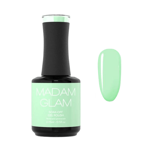 Dusty Pastel Green - Ongles Elaine Lemay