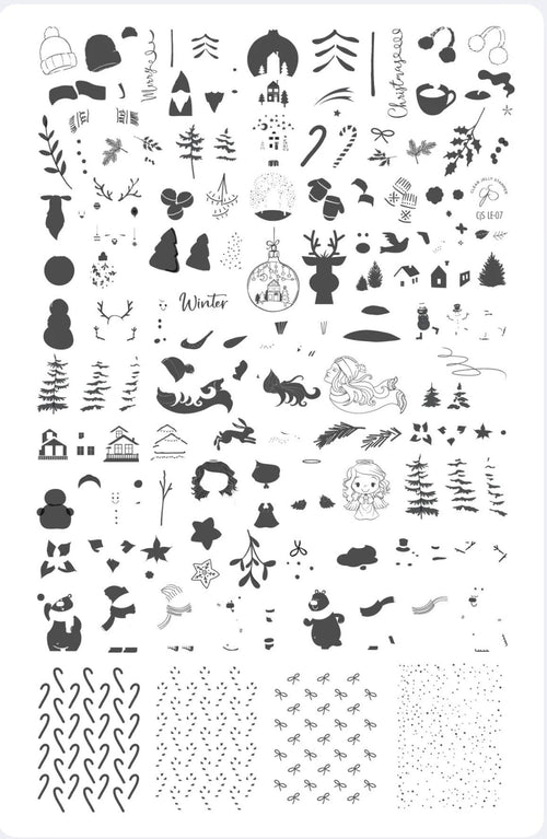 CJS-LE-07 Frosty’s Winter Wonderland - Ongles Elaine Lemay