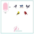CJS-30 Itty Bitty Birds - Ongles Elaine Lemay