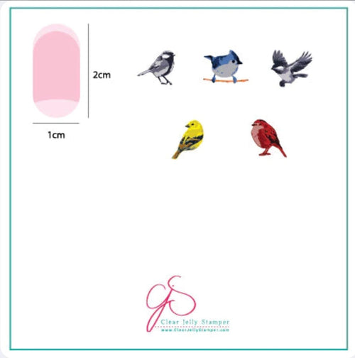 CJS-30 Itty Bitty Birds - Ongles Elaine Lemay