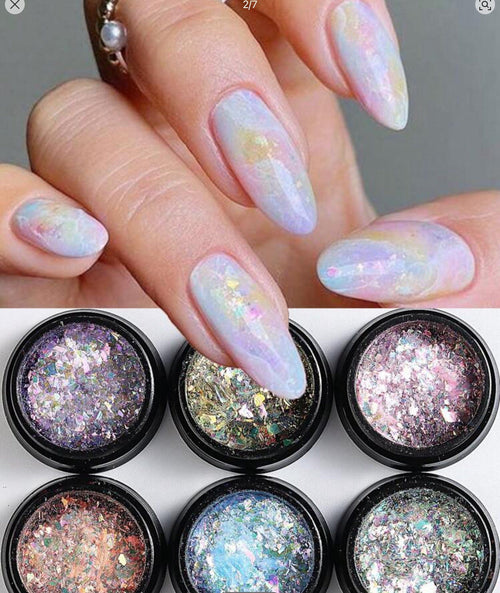 Kit flocons d’opalines - Ongles Elaine Lemay