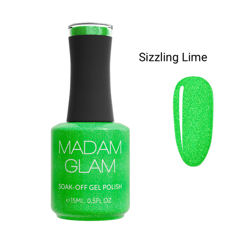 Sizzling Lime - Ongles Elaine Lemay