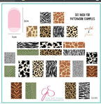 CJS-342 Animal Print Patchwork - Ongles Elaine Lemay