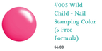 #005 Wild Child vernis à stamping - Ongles Elaine Lemay