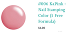 #006 Ka Pink vernis à stamping - Ongles Elaine Lemay