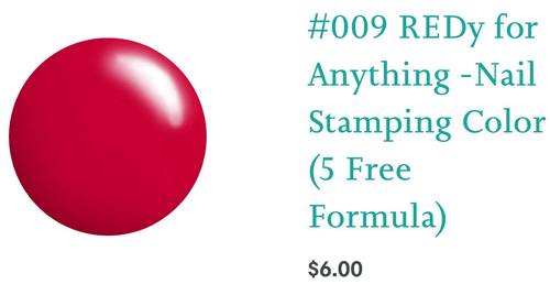 #009 REDy for Anything vernis à stamping - Ongles Elaine Lemay