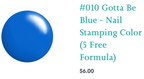 #010 Gotta be Blue vernis à stamping - Ongles Elaine Lemay