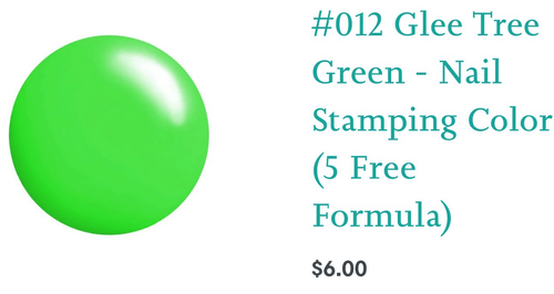 #012 Glee Tree Green vernis à stamping - Ongles Elaine Lemay