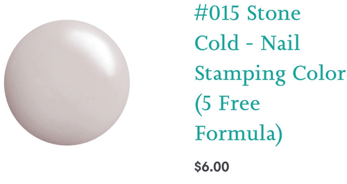 #015 Stone Cold vernis à stamping - Ongles Elaine Lemay