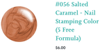 #056 Salted caramel vernis Ă stamping - Ongles Elaine Lemay