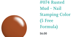 #074 Rusted Mud vernis à stamping - Ongles Elaine Lemay