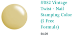#082 Vintage Twist vernis à stamping - Ongles Elaine Lemay
