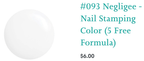 #093 Negligee vernis à stamping - Ongles Elaine Lemay