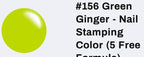 #156 Green Ginger vernis à stamping - Ongles Elaine Lemay
