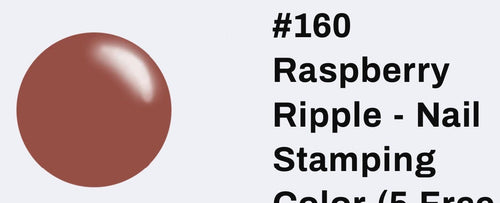 #160 Raspberry Ripple vernis Ă  stamping - Ongles Elaine Lemay