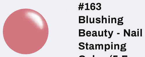 #163 Blushing Beauty vernis à stamping - Ongles Elaine Lemay