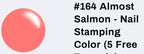 #164 Almost Salmon vernis à stamping - Ongles Elaine Lemay