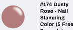 #174 Dusty Rose vernis à stamping - Ongles Elaine Lemay