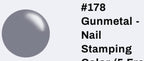 #178 Gunmetal vernis à stamping - Ongles Elaine Lemay