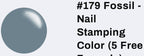 #179 Fossil vernis à stamping - Ongles Elaine Lemay