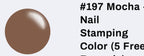 #197 Mocha vernis à stamping - Ongles Elaine Lemay
