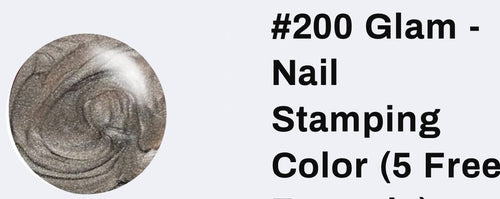 #200 Glam vernis à stamping - Ongles Elaine Lemay