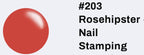 #203 Rosehipster vernis Ă  stamping - Ongles Elaine Lemay